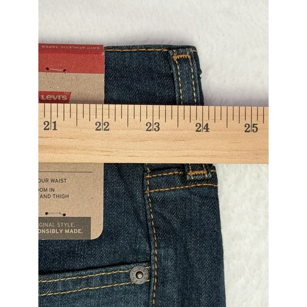 Levi's 541 Athletic Taper Jeans Mens 48x30 Stretch Dark Wash NWT